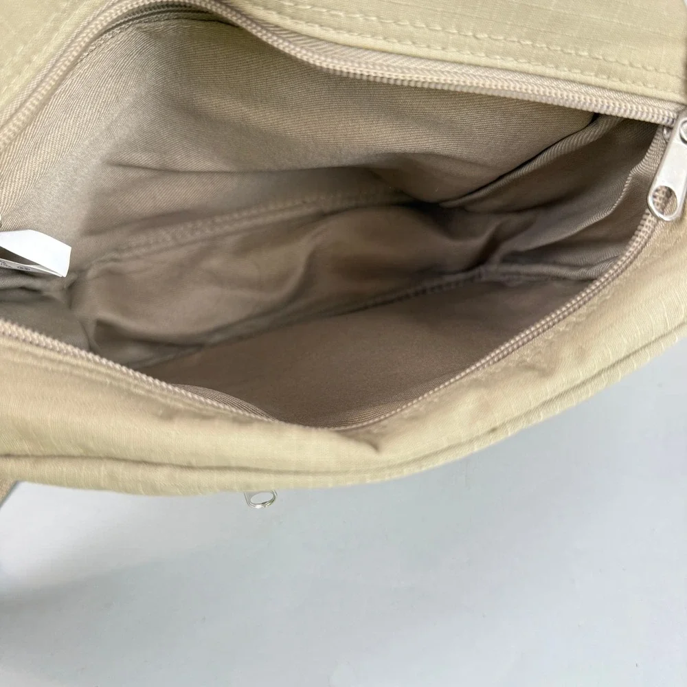 Authentic Collection Messenger Bag Unisex Medium Tan Good Ripstop Crossbody